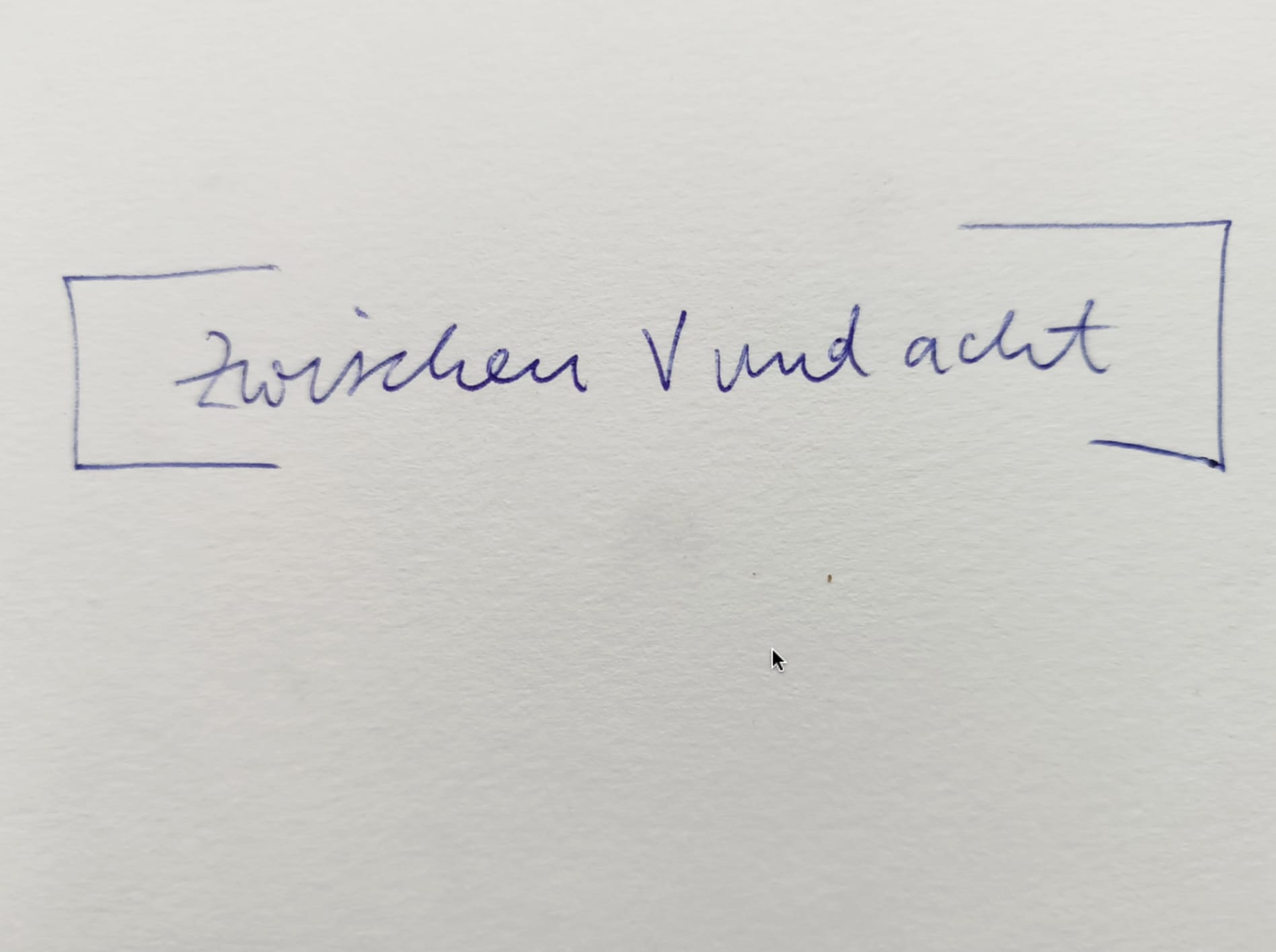 Bild zur Ausstellung ZWISCHEN V UND ACHT